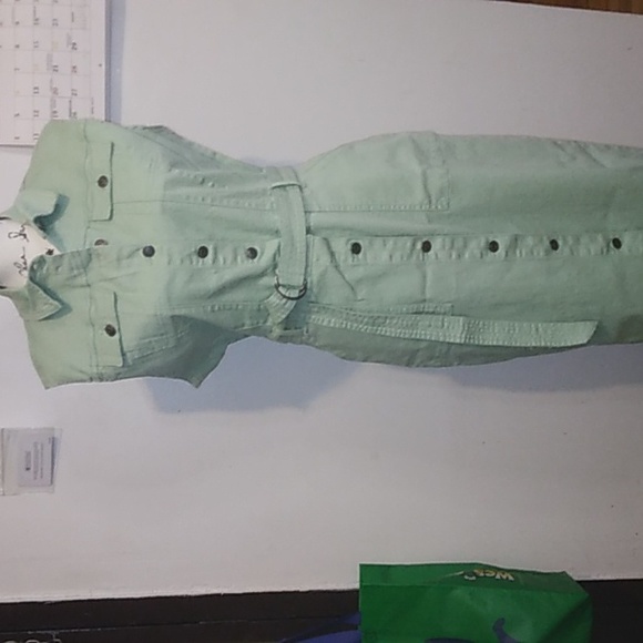 Sleeveless denim dress - Picture 1 of 6